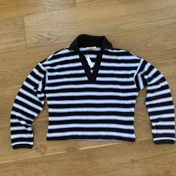 Madewell Tops - New Madewell Relaxed Polo in Stripe